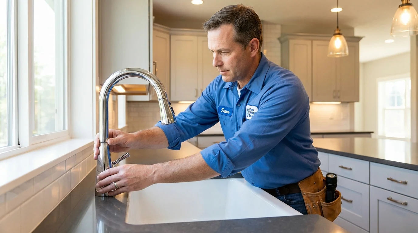 Kitchen faucet installation by Johns Plumbing LLC in Chula Vista